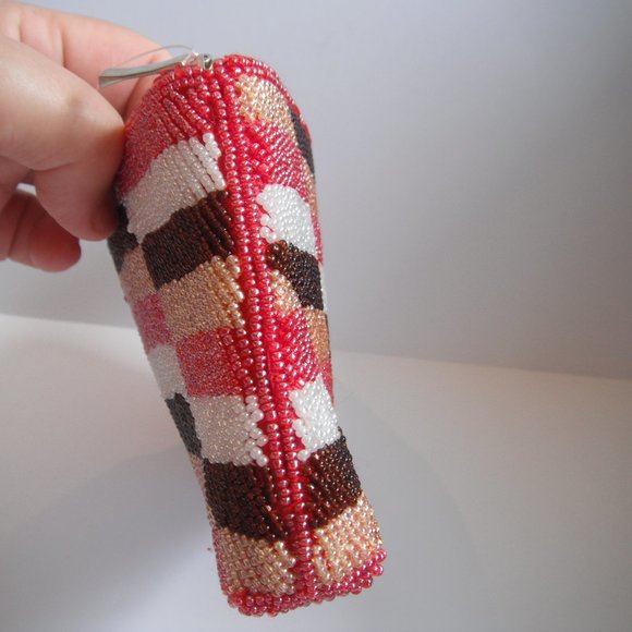 Beaded Multicolor Clutch Evening Purse - Picture 5 of 13